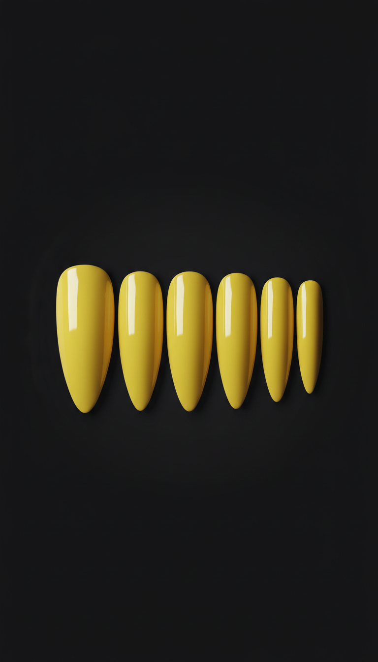 Runway Yellow Almond Nails