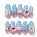 Baby Blue Princess Press On Nails