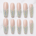 Diamond Drip Handmade Press On Nails